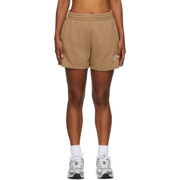 ANINE BING Sport Brown Evan Shorts EUC Sz Large $99 MSRP Loungewear 100% Cotton - Picture 7 of 7